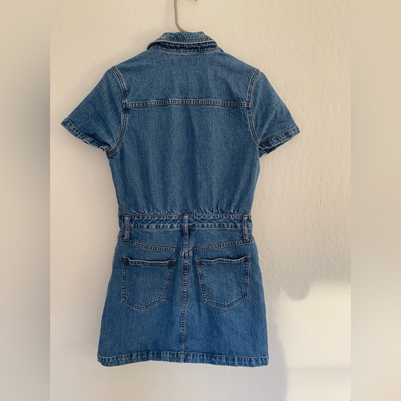 𝅺MADEWELL Denim Waisted Shirtdress size 8 - Picture 2 of 3